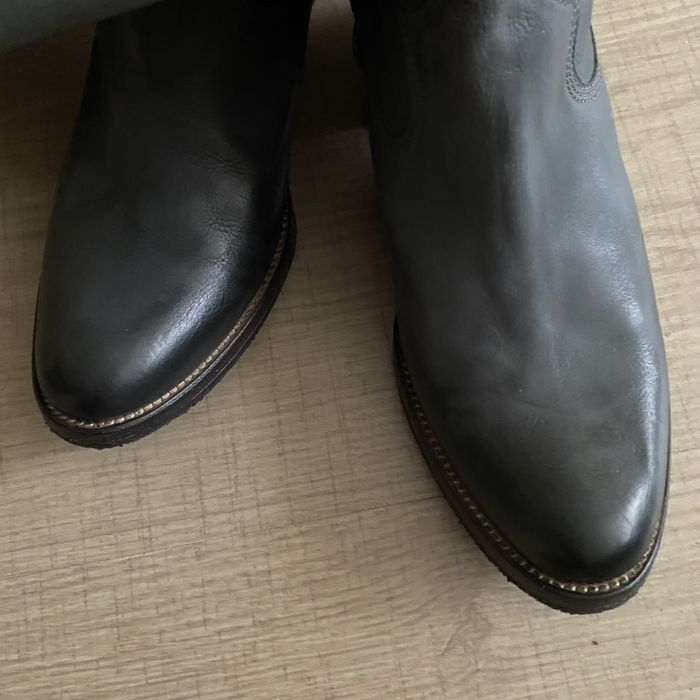 Сапоги козаки шкіра 40р