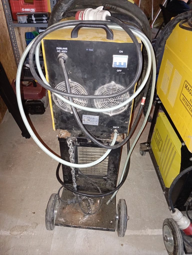 Spawarka tig magnum 335P chłodnica m-cooler 1700 wózek uchwyt 16 m