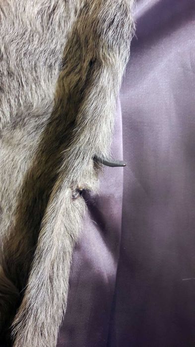 Srebrne futro naturalne 3/4 / Silver natural fur coat 3/4