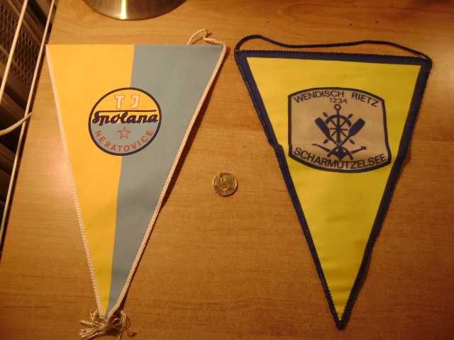 Starocie z PRL - Zestaw 6 proporczyków z czasów PRL