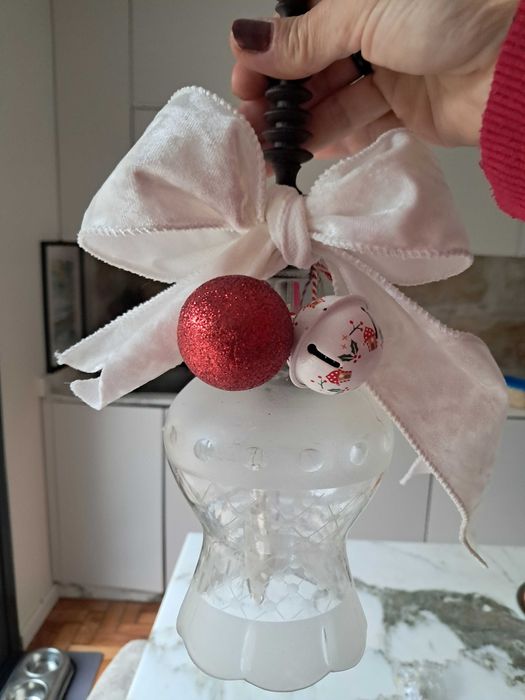 Decoração de Natal em vidro