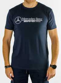 GRANATOWA Koszulka męska T-shirt  Mercedes AMG Edition