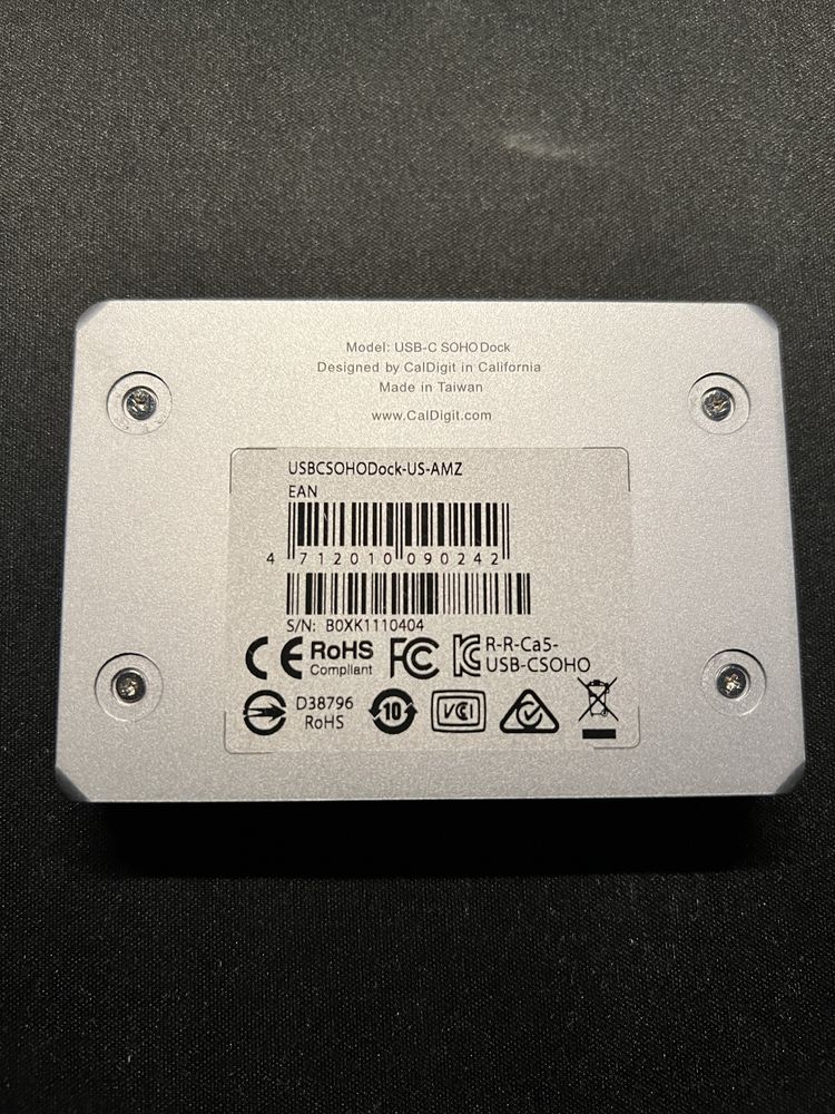 CalDigit SOHO Dock - HDMI i DP nie działają, brak czytnika microSD