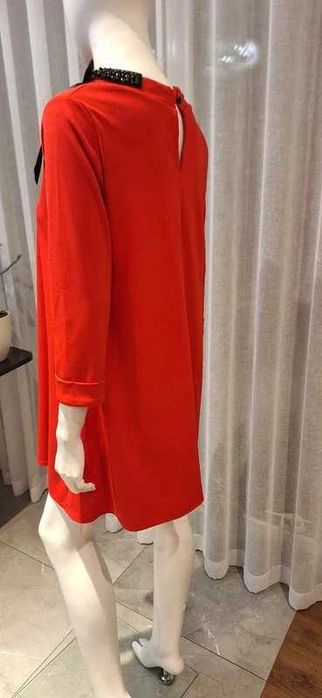 Włoska czerwona sukienka – okazja! #12