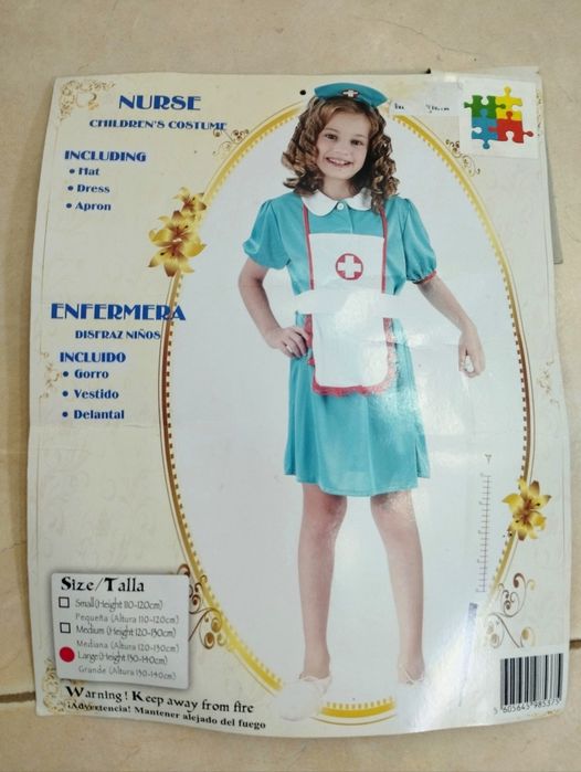 Fantasia de Enfermeira - 8/10 anos