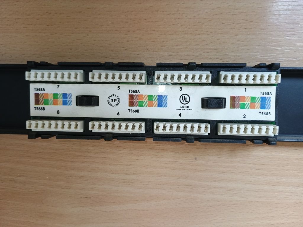 NSP-16 Патч-панель 19» 16 портів UTP, категорія 5e