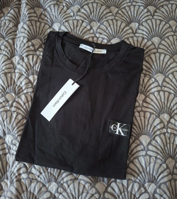 Czarny tshirt bawełniany koszulka Calvin Klein r. XL
