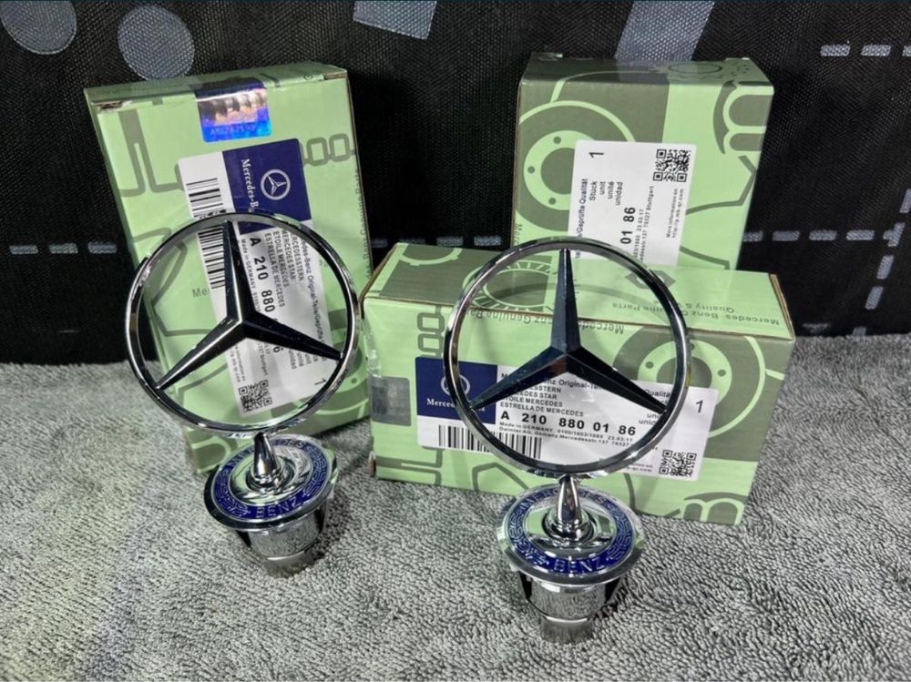 Емблема приціл Mercedes значок в капот Мерседес W210 W211 W220 W203