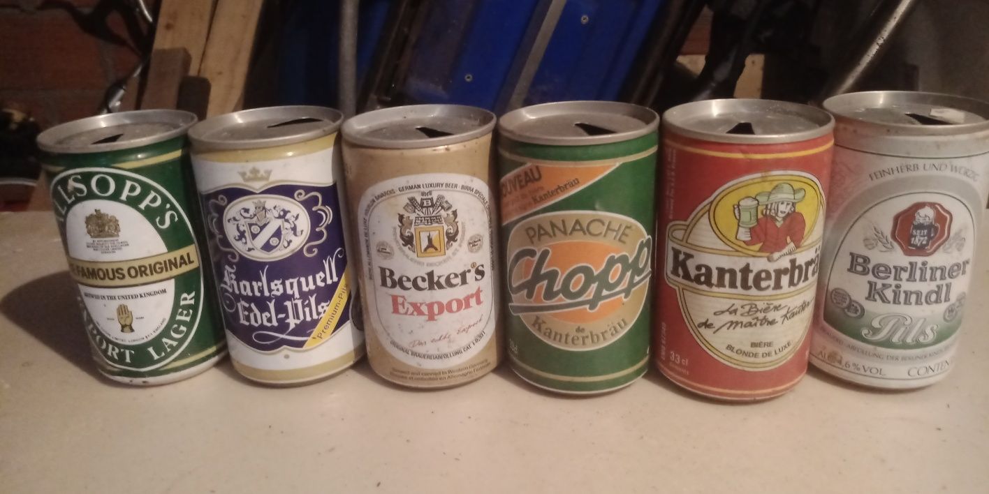 Latas de cerveija de coleçao dos anos 80/90 para venda ou troca