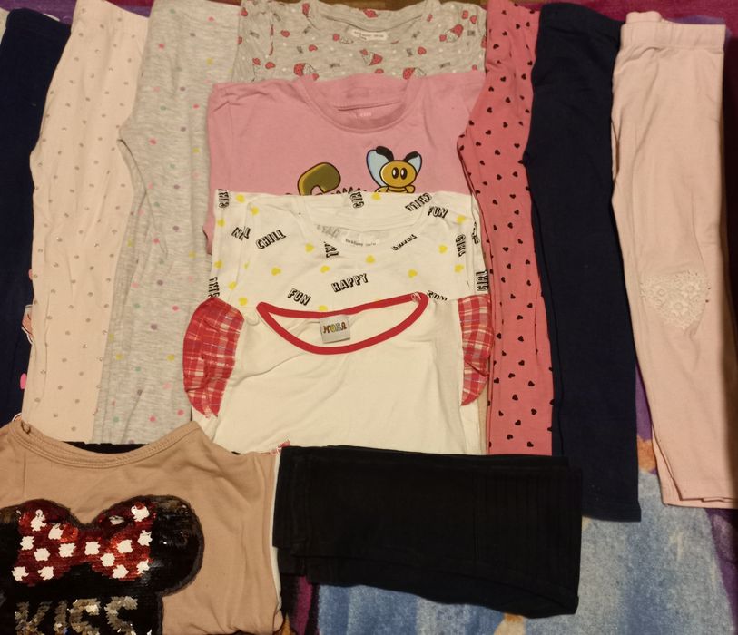 Paka zestawu ubrań dla dziewczynki z Fox&Bunny roz104cm 3/4/5 lat