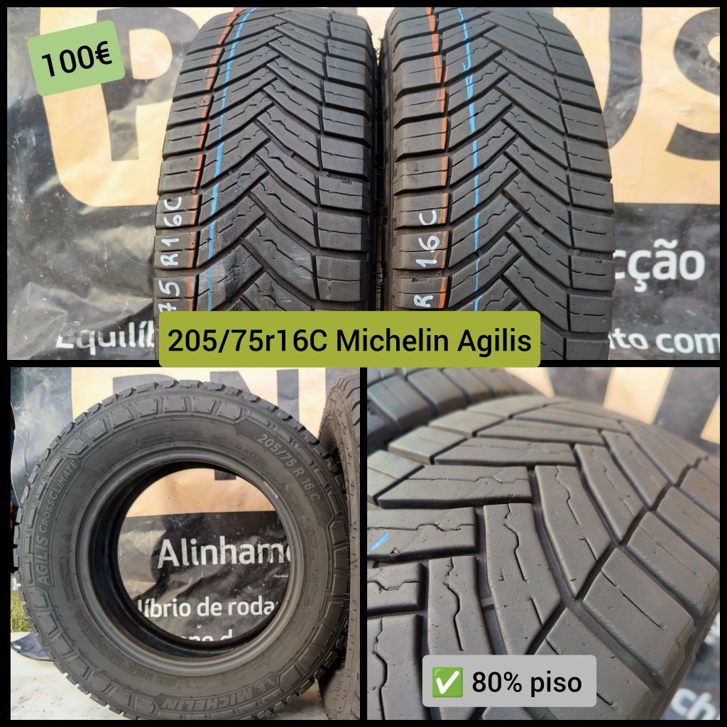 Pneus seminovos 195/65r16C  205/75r16C 215/65r16c 215/75r16C