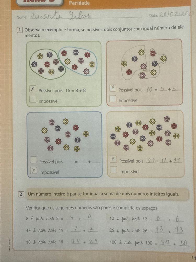 Livros de portugues e matematica - revisao