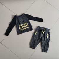 Komplet bluzka i spodnie dresowe dla chłopca Primark r. 86