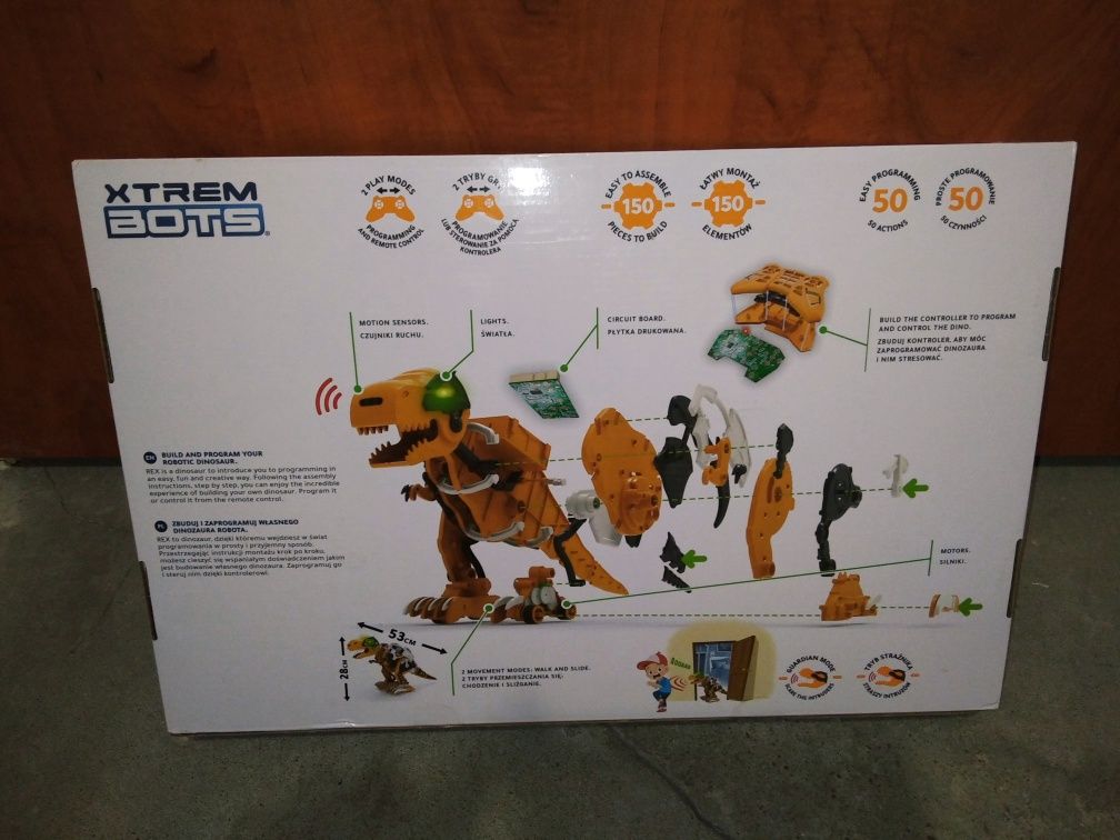 Robot interaktywny Rex the Dino Bot Xtrem Bots Nowy