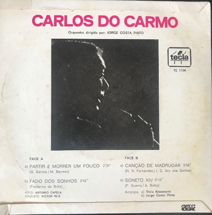 Disco Vinil Carlos Do Carmo