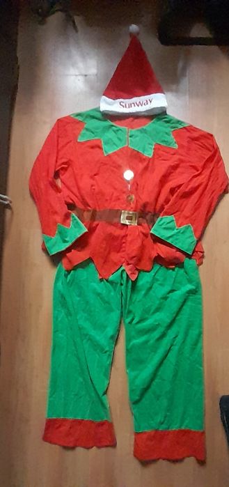 Strój świątecznego elfa L