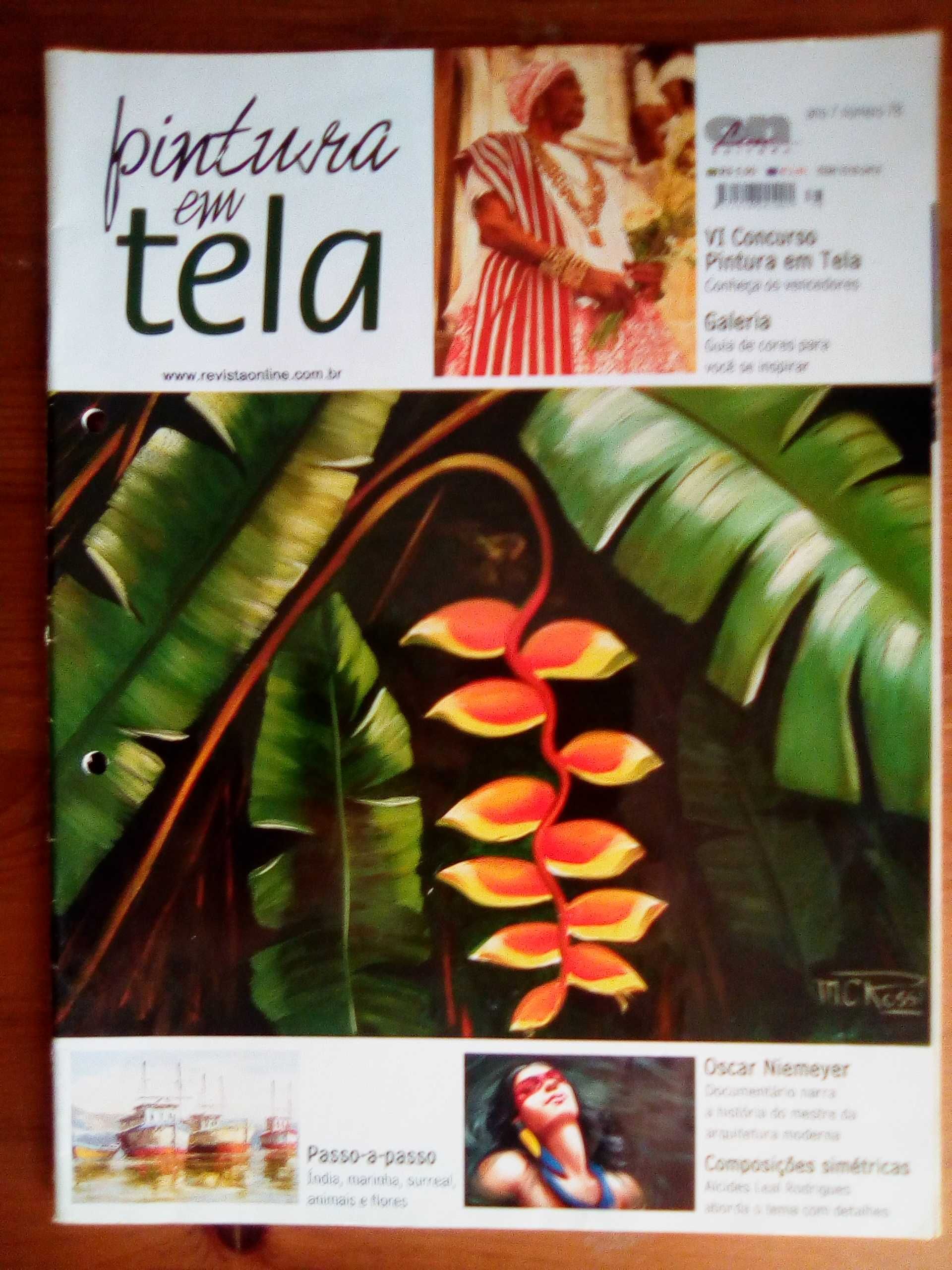 Livros sobre telas