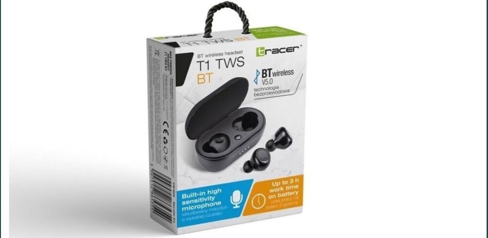 Słuchawki bezprzewodowe Tracer T1 TWS