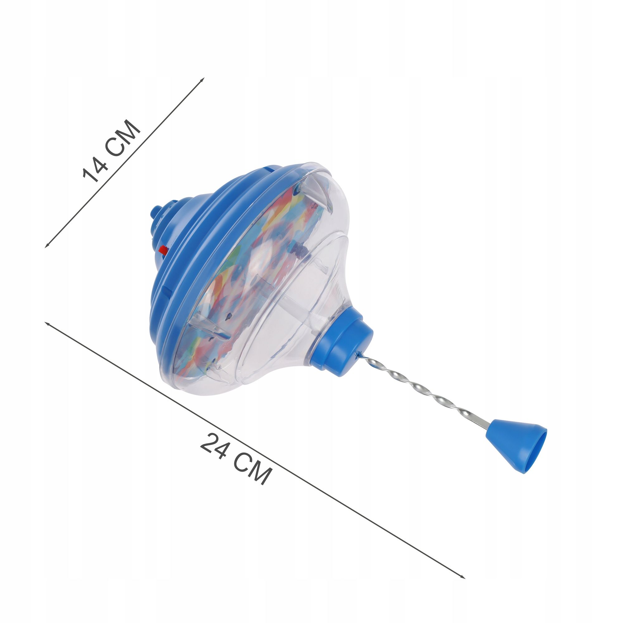 lt141 tęczowy wirujący bączek świeci w ciemności gra zabawka