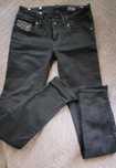Czarno grafitowe jeansy diesel