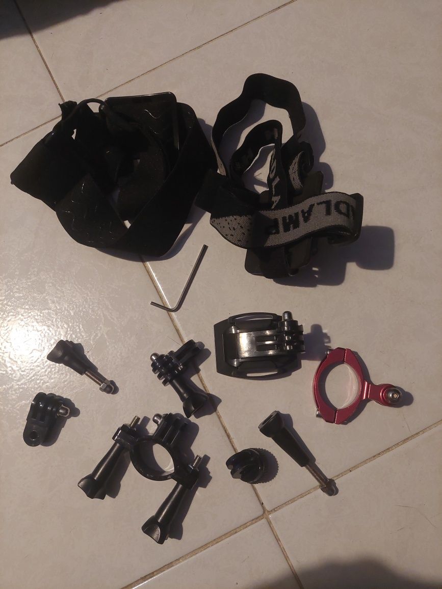 Encaixes go pro selfie stick e reflectores