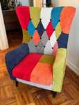Cadeirão CIRCO com estampa patchwork