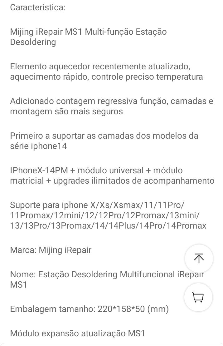 Material reparação telemóvel