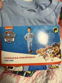 Bluzka dla chłopca niebieska psi patrol koszulka z krótkim rękawem