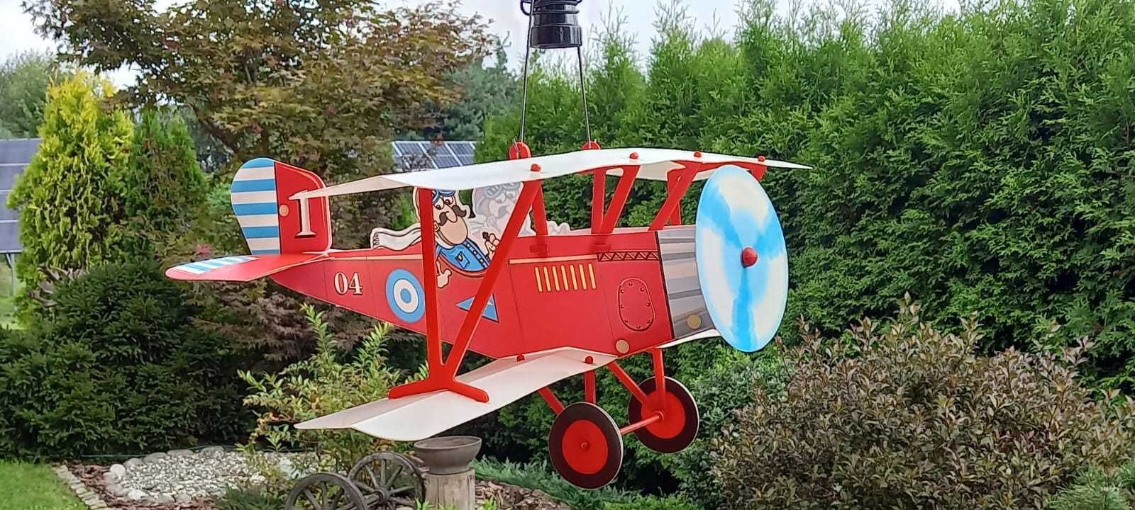 Lampa, lampka dziecięca wisząca samolot