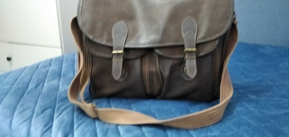 Męska torba skórzana na ramię Vintage