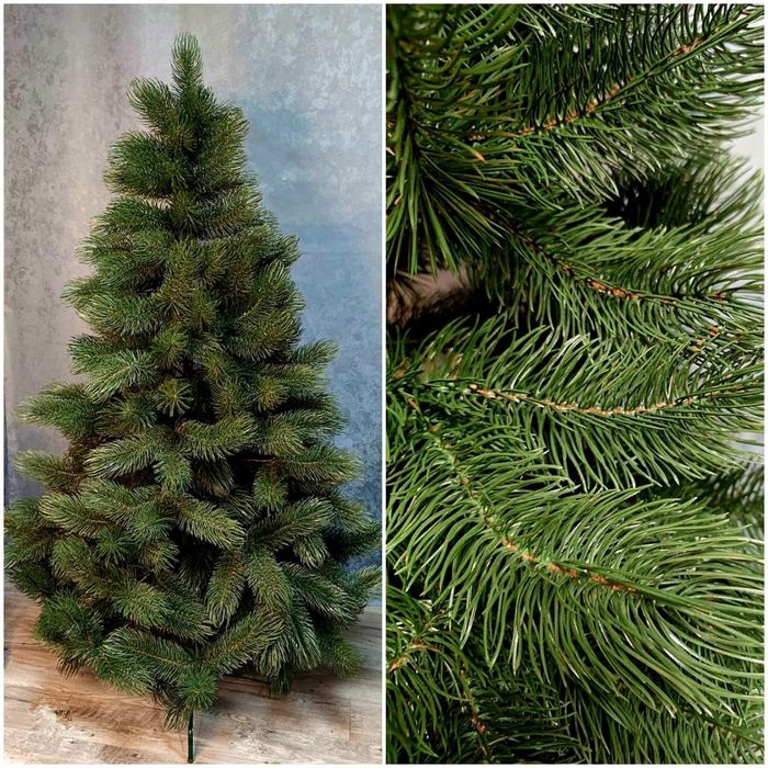 Сосна лита 1,8м штучна пишна Сосна литая искусственная 180 см пышная