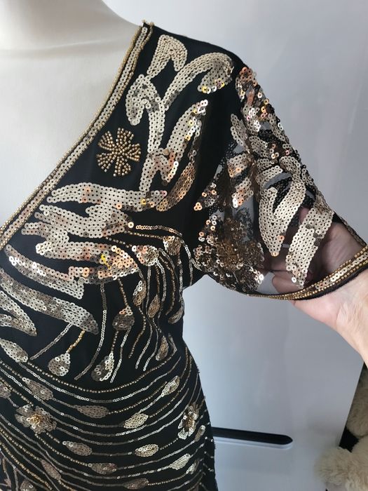 Cekinowa sukienka, lata 20, retro, Gatsby  44-46