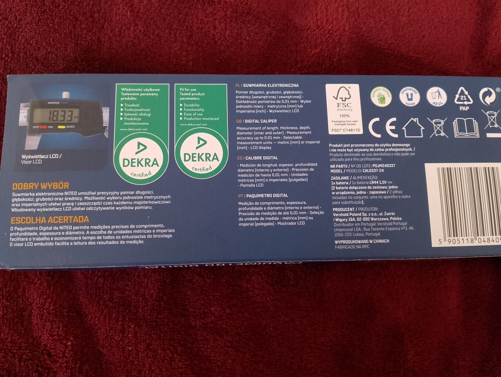 Suwmiarka elektroniczna