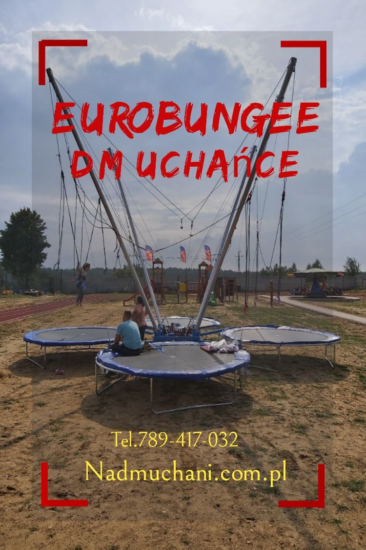 Dmuchaniec zjeżdżalnia Euro-Bungee trampolina wynajem Bubble Piana