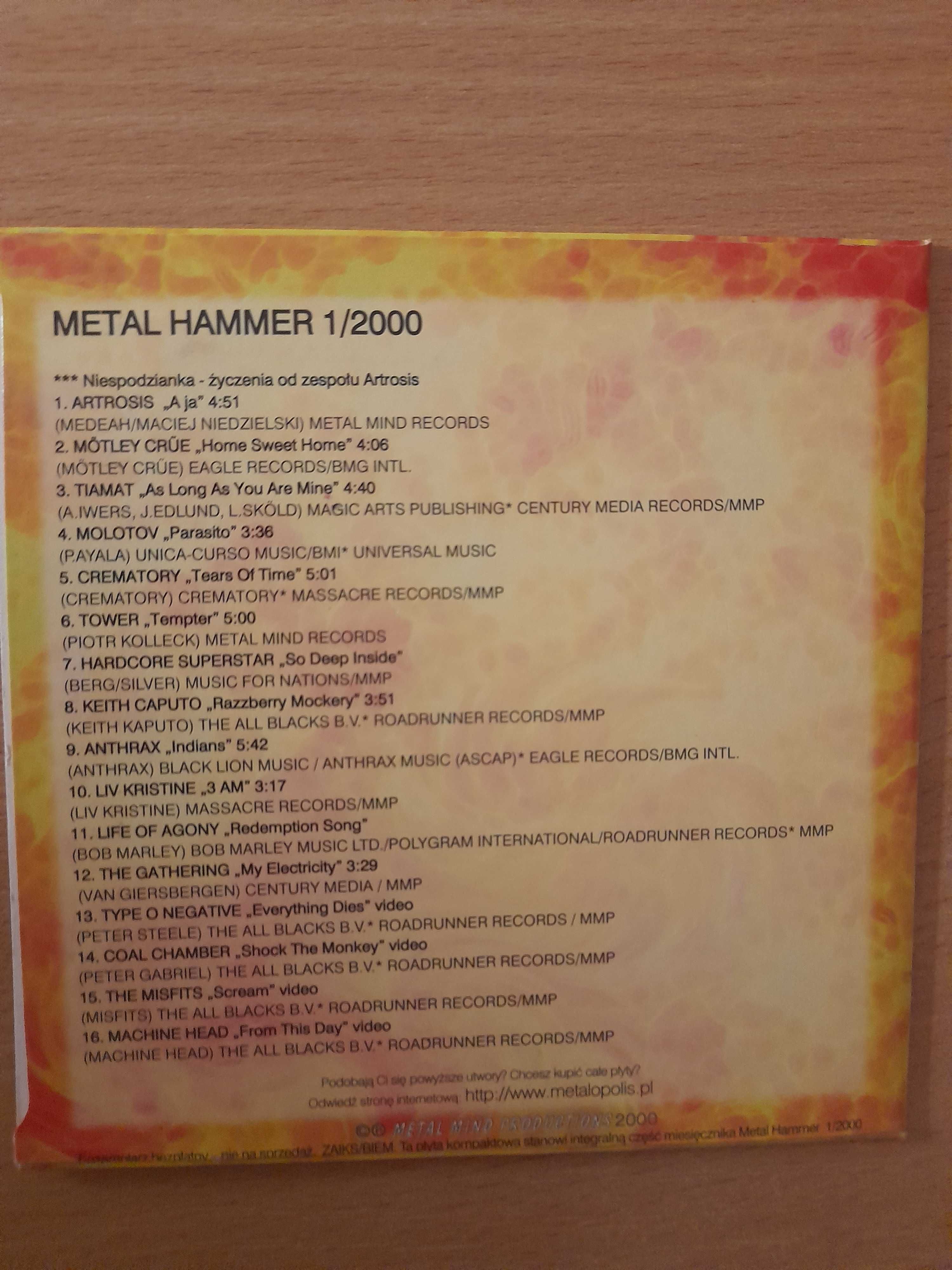 Płyta CD Metal Hammer 1/2000
