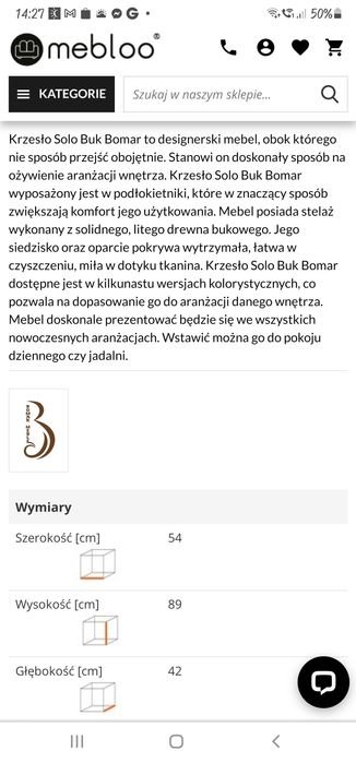 NOWE Krzesła BOMAR Solo 4 sztuki