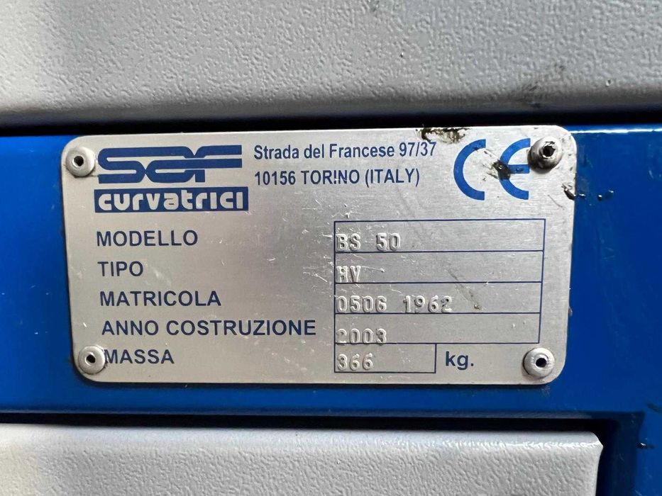 Giętarka do rur profili TAURING SAF BS50