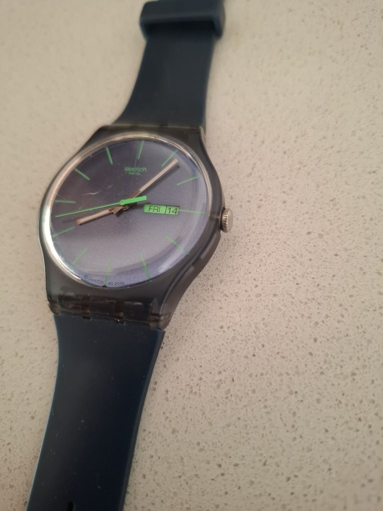 Relógio Swatch SR1130SW V8 azul/verde