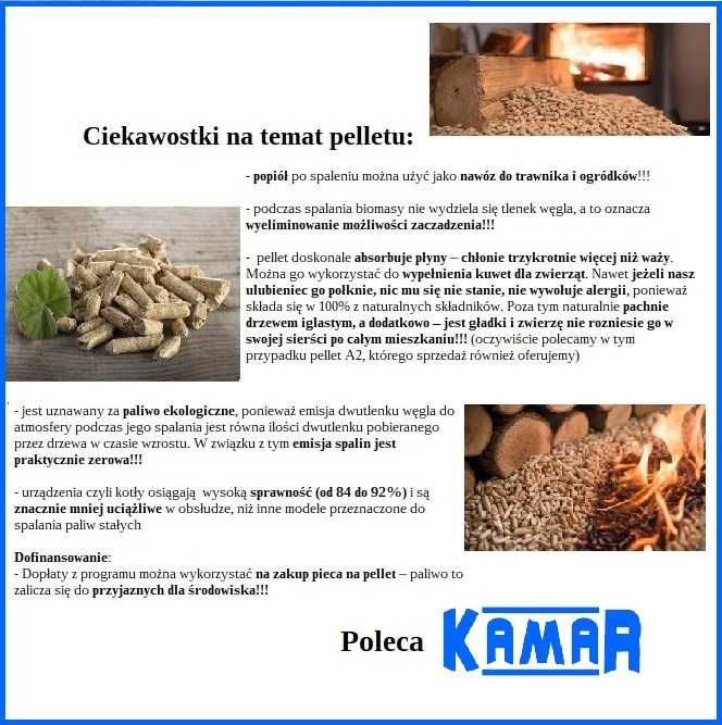 Certyfikowany PELLET EN Plus A1 - KAMAR Wyrzysk - Super cena!!!