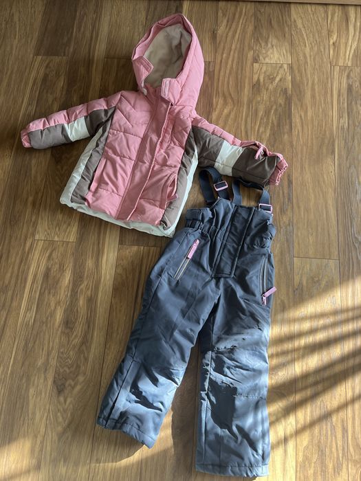 Kurtka narciarska z kapturem, Spodnie narciarskie rozm. 98
