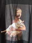 T-shirt Mona Lisa z kotem Reserved M