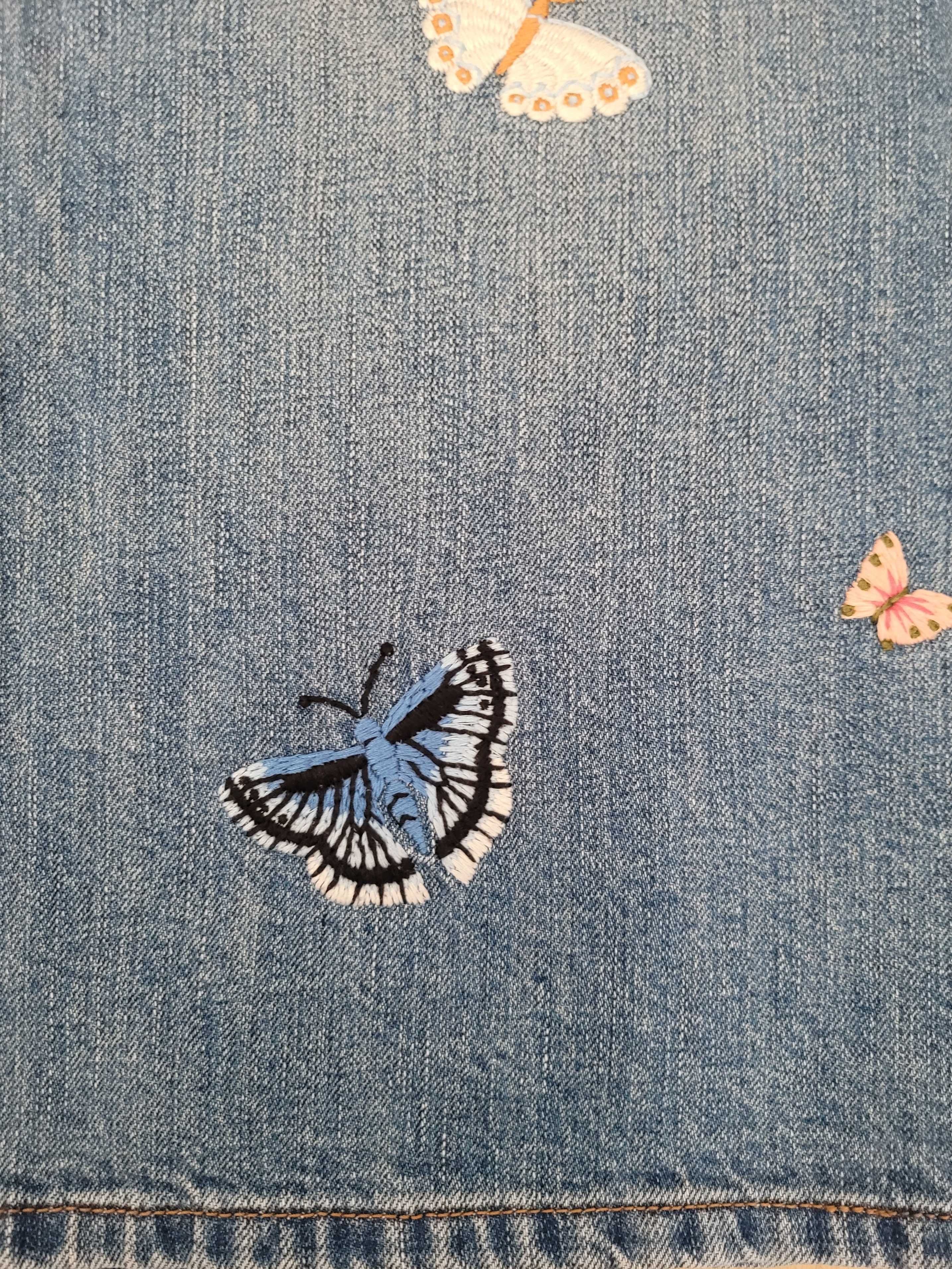 GAP JEANS jeansowa spódniczka spódnica w motylki