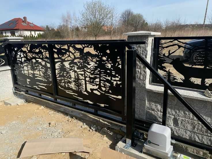 Nowoczesne panele- bramy wjazdowe-kompletne ogrodzenia -balustrady CNC