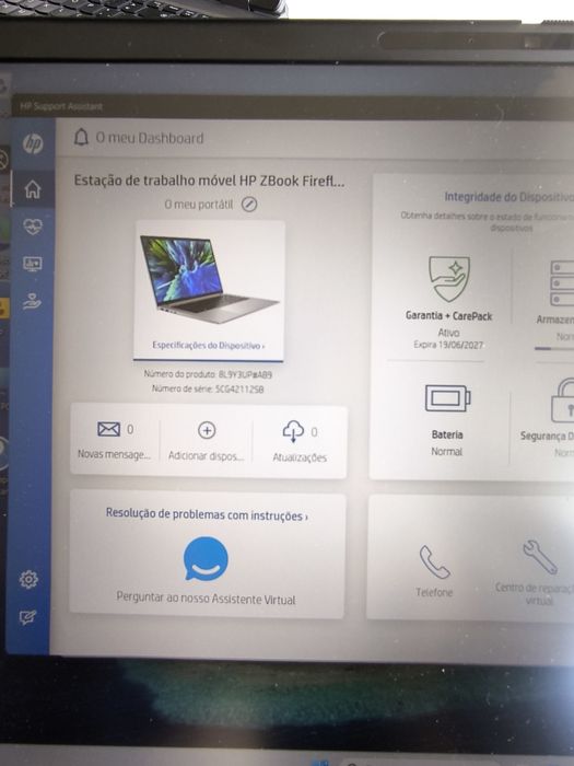 HP Zbook FireFly 14 G10 Ryzen 7 PRO 7480HS/16gb DDR5/ 512GB/ GARANTIA