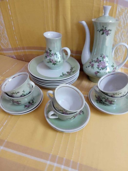 кавовий сервіз перламутр