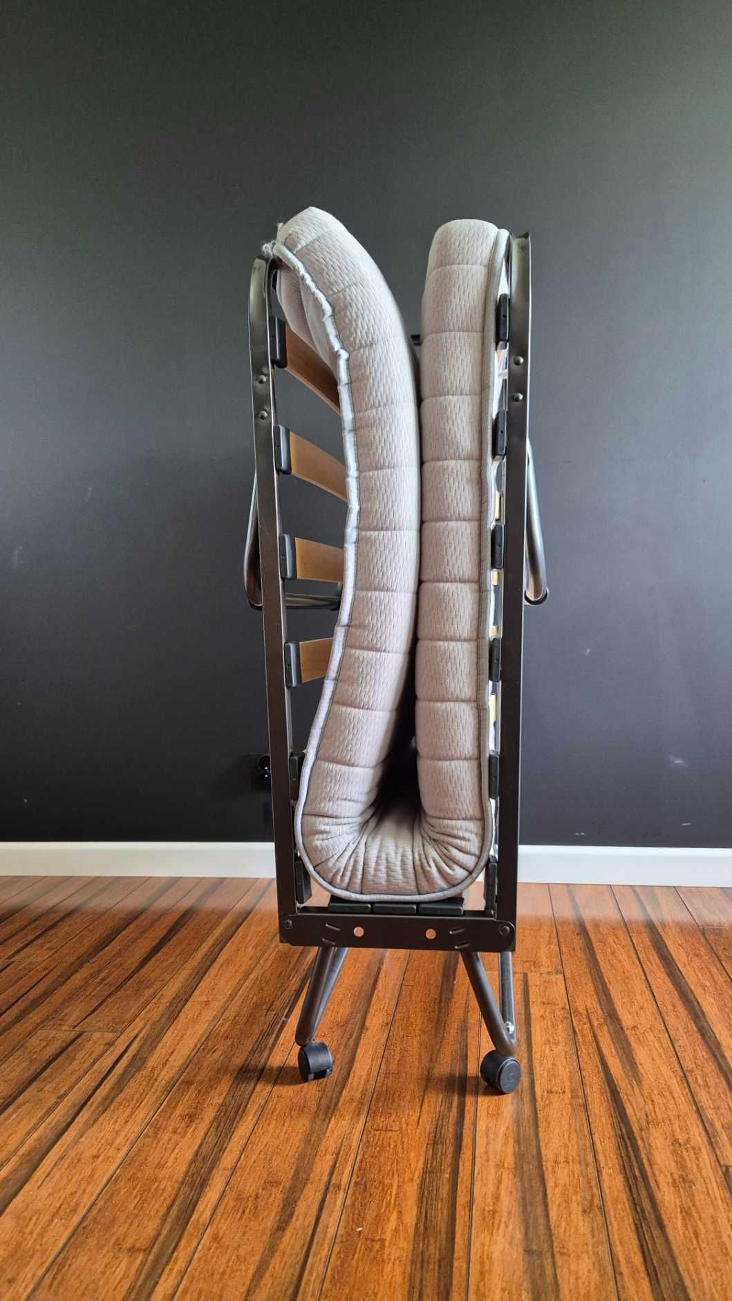 Łóżko składane gościnne Jysk SYDALS 80x200cm jasnoszary