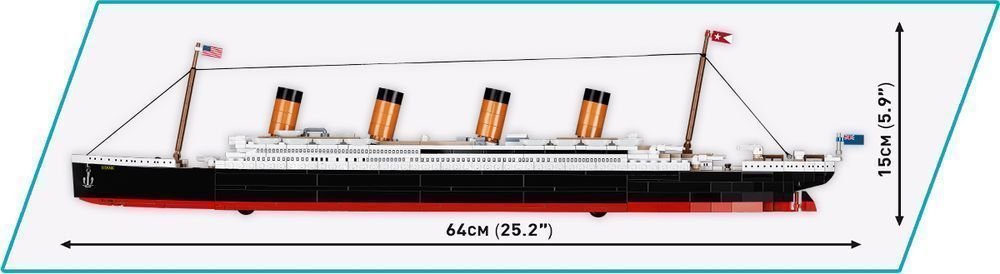 Klocki Cobi 1929 Hc Rms Statek Titanic Skala 1:450 722El Komp. Z Lego