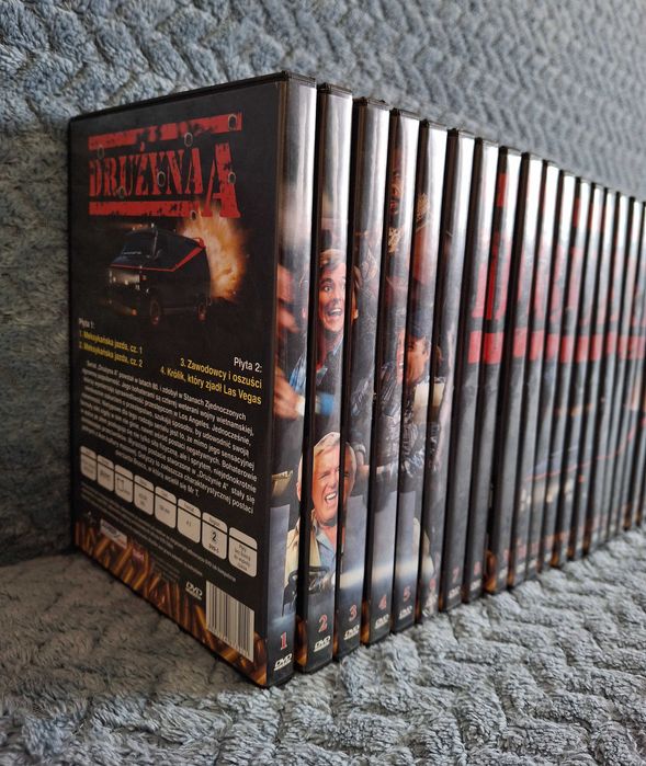 "Drużyna A" serial/płyty DVD 1-25 49 płyt