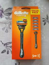 Gillette Fusion5, maszynka i 5 ostrzy. Oryginalnie zapakowane.