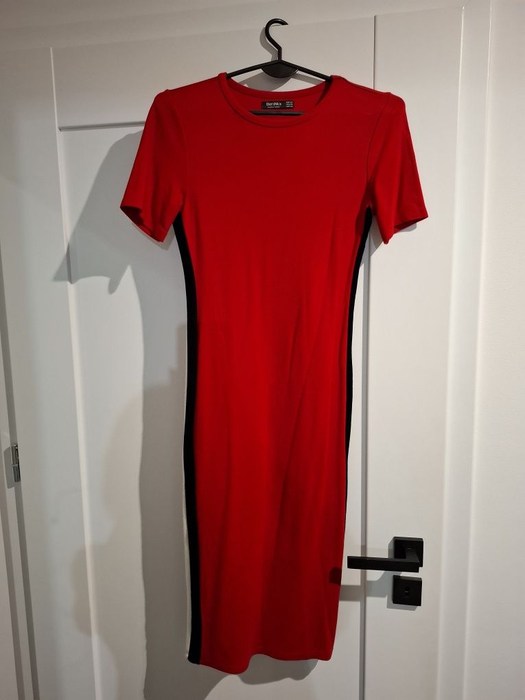 Bawełna sukienka Bershka 34 XS